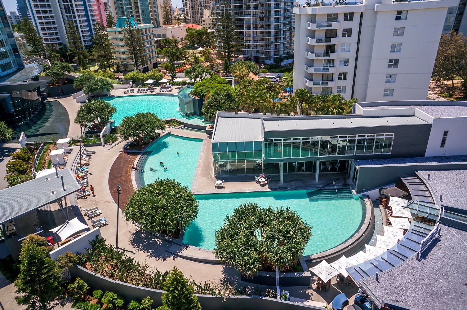 Q1 Resort Aerial Pools