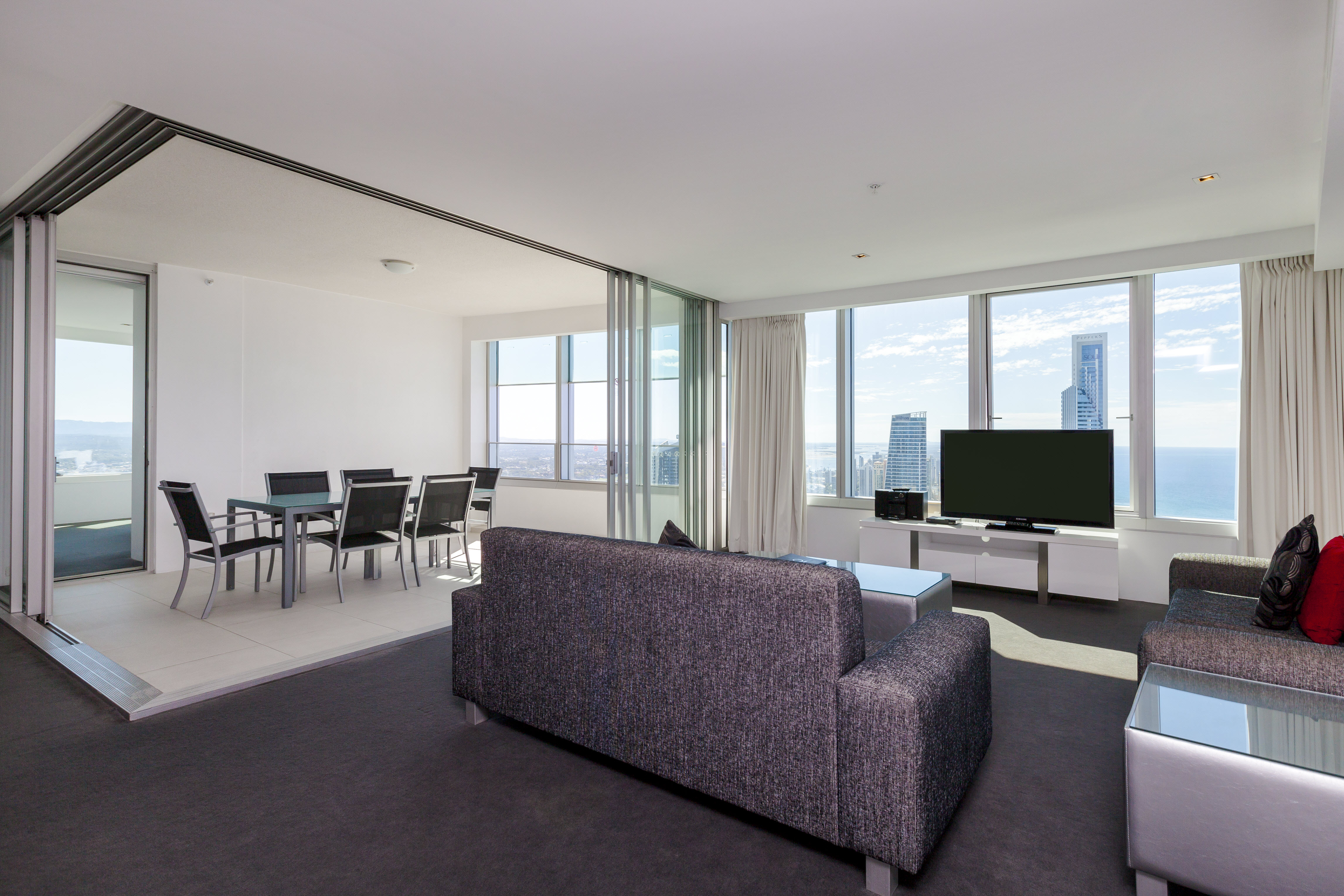 Q1 Resort & Spa Three Bedroom Ocean Spa Apartment | Living area